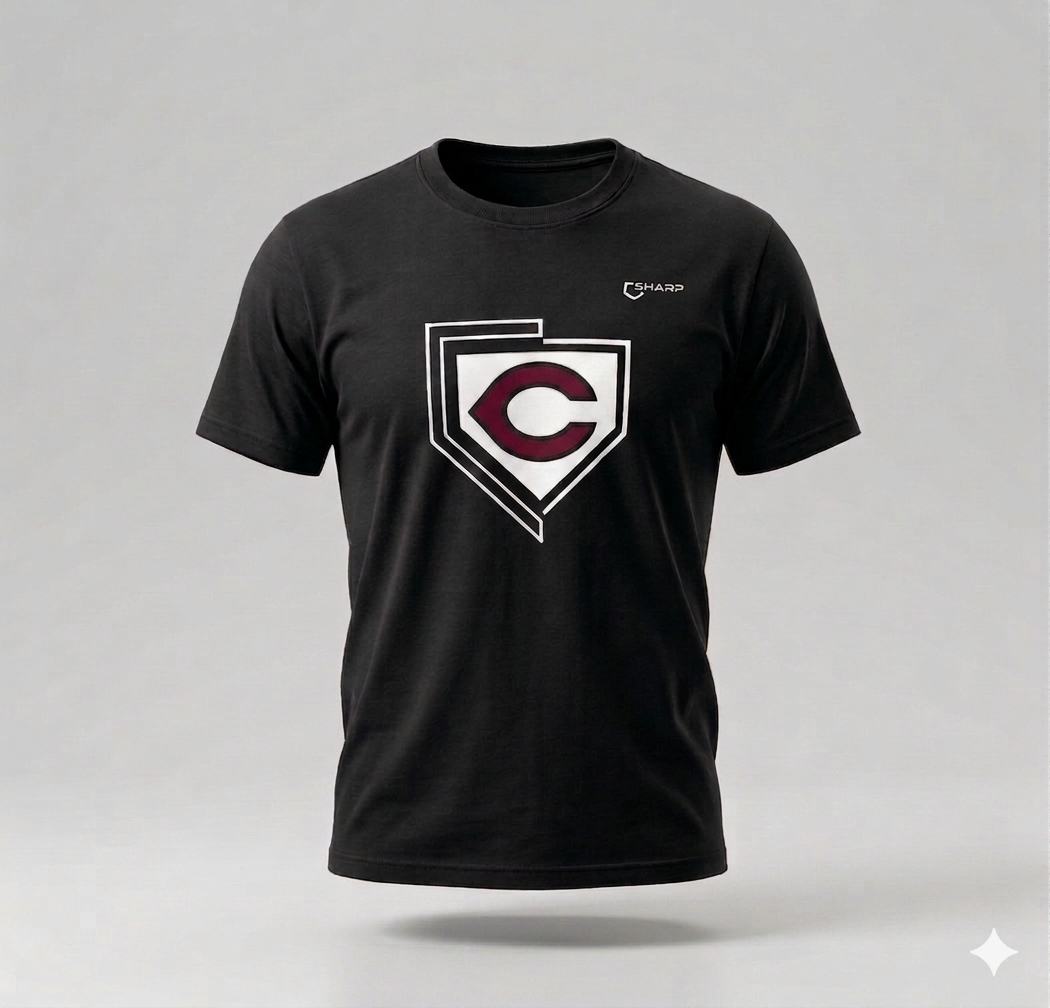 CCA Baseball T-Shirt - Black