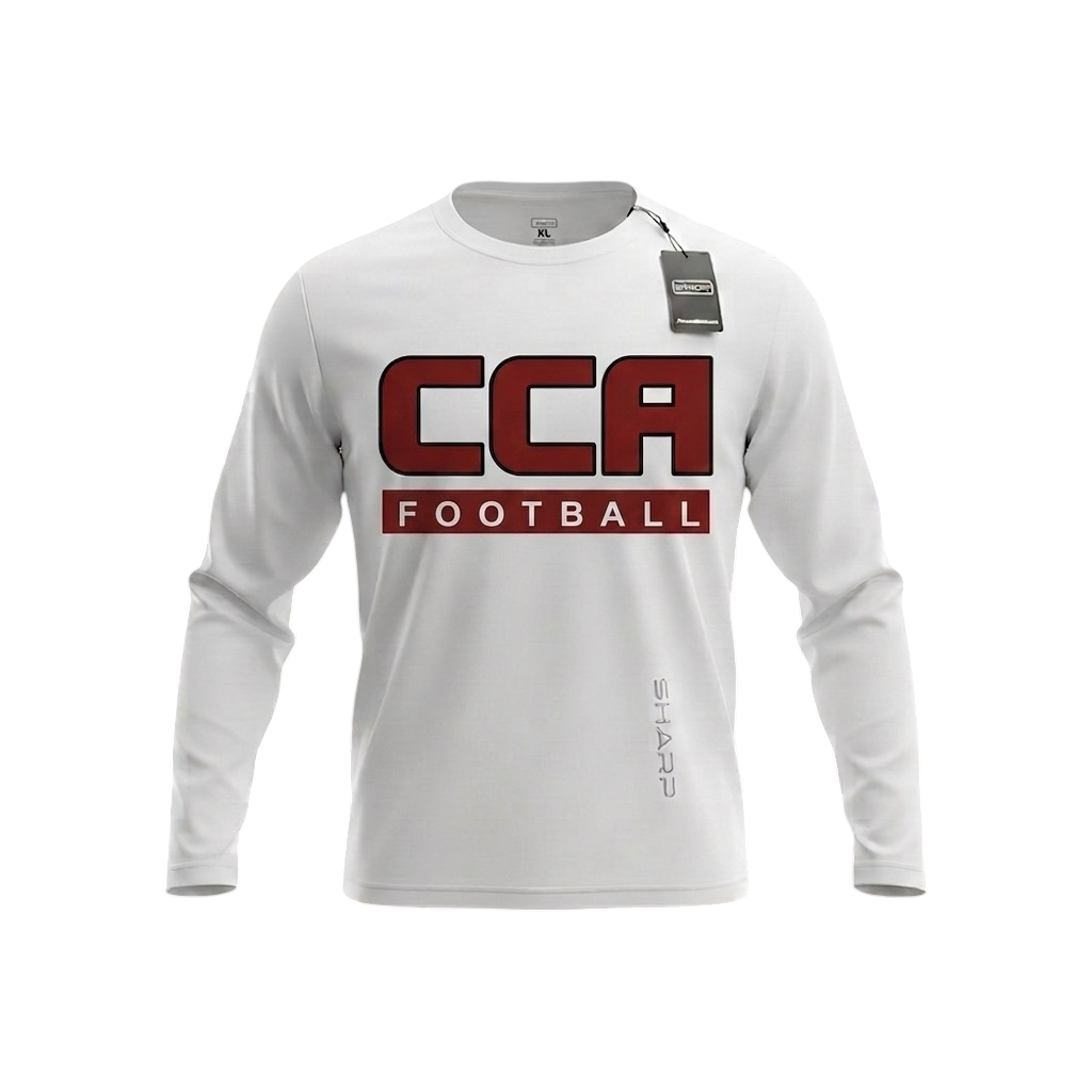 CCA Ultra Fit Long Sleeve Shirt - White