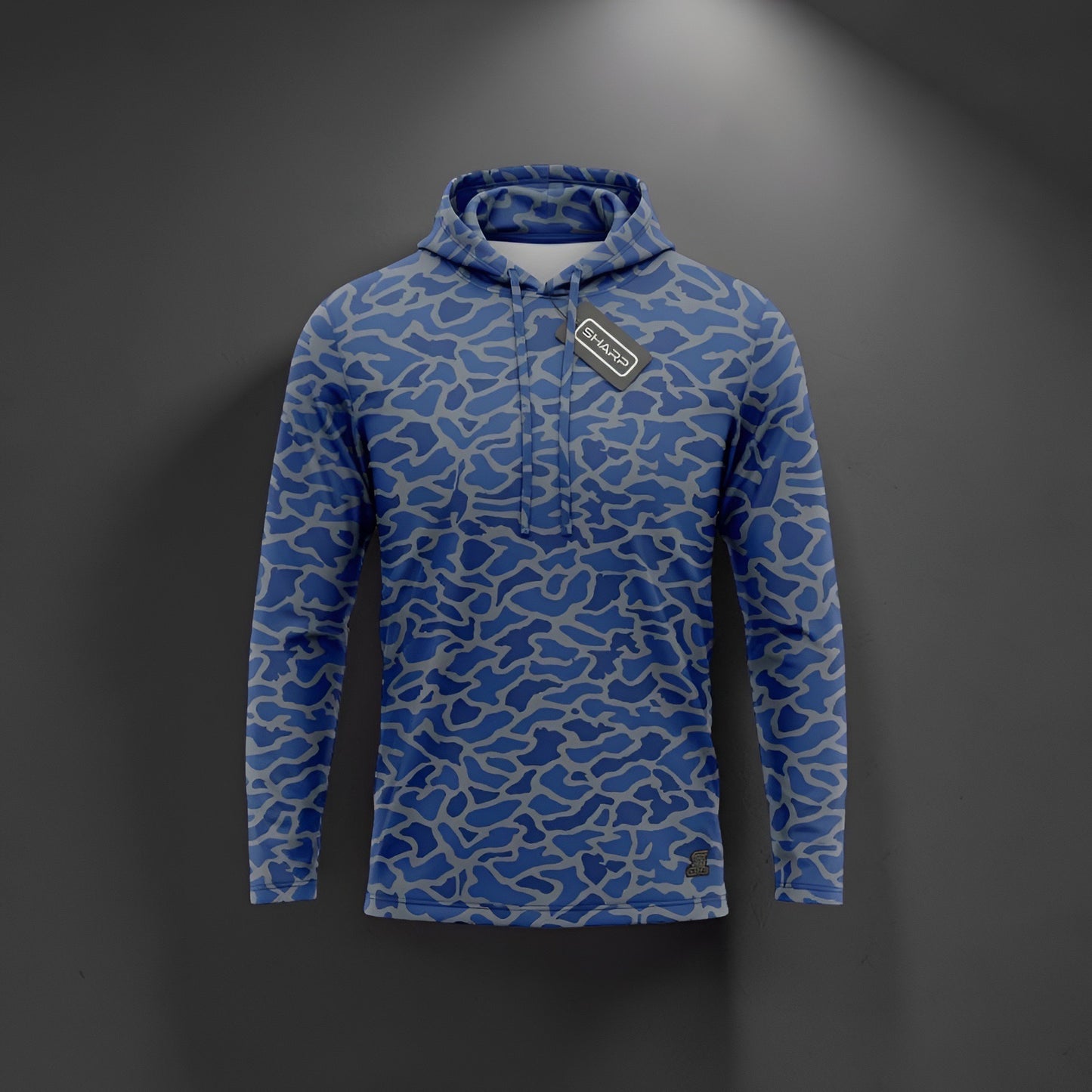 Ultra Fit Performance Navy Blue & Gray Camo Hoodie