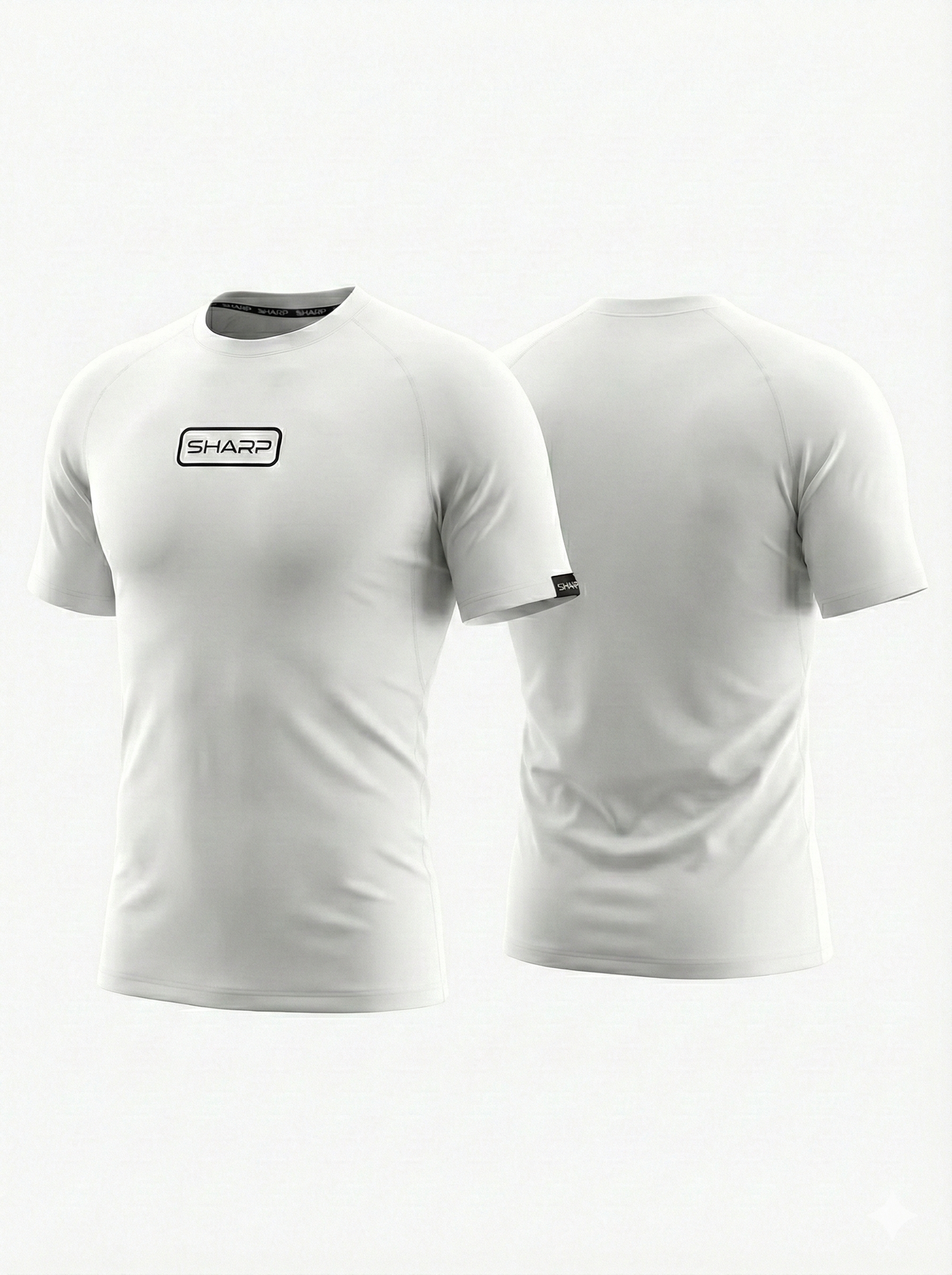Adult Short Sleeve Compression Shirt - White