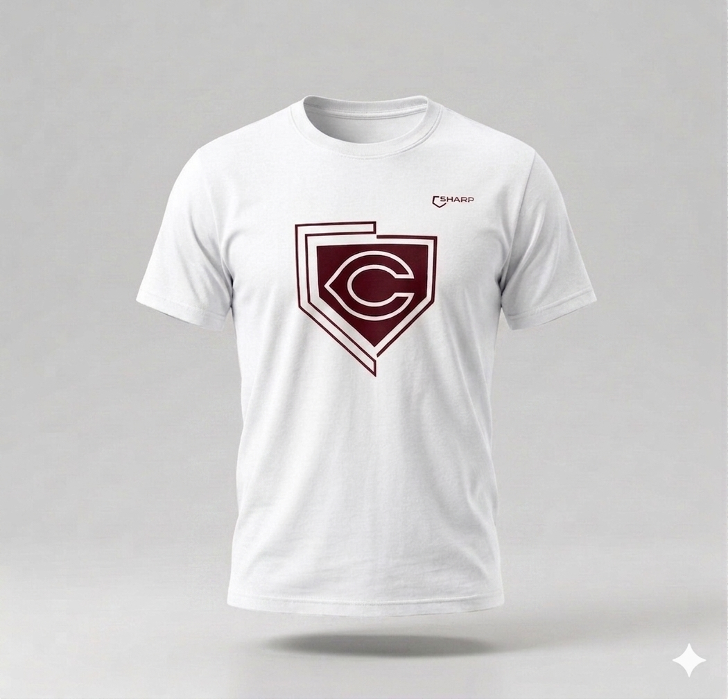 CCA Baseball T-Shirt - White