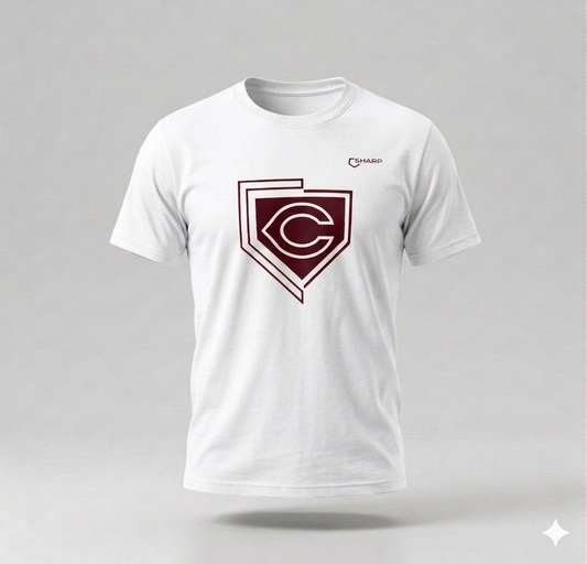CCA Baseball T-Shirt - White