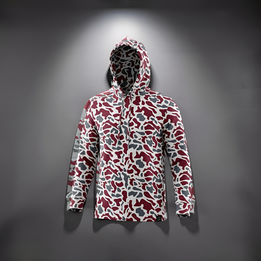 Ultra Fit Performance Marron & Dark Gray Camo Hoodie