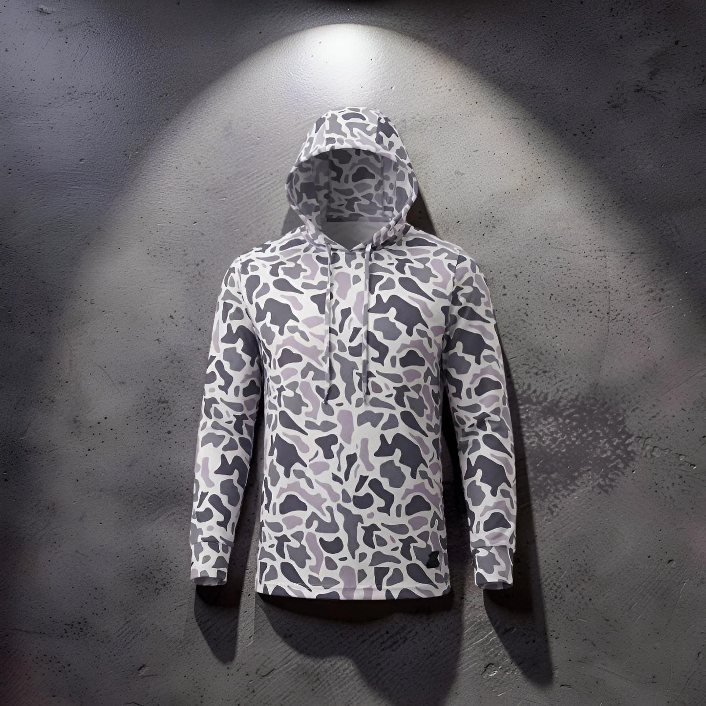 Ultra Fit Performance Gray & Light Gray Camo Hoodie