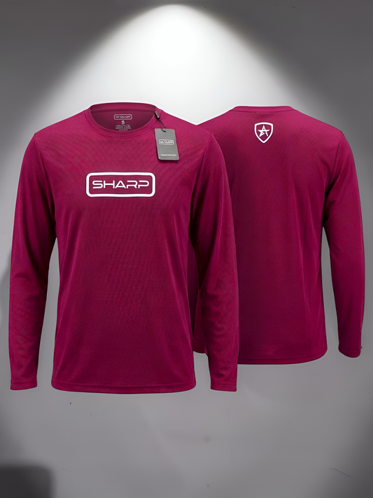 Ultra Fit Long Sleeve Shirt - Burgundy