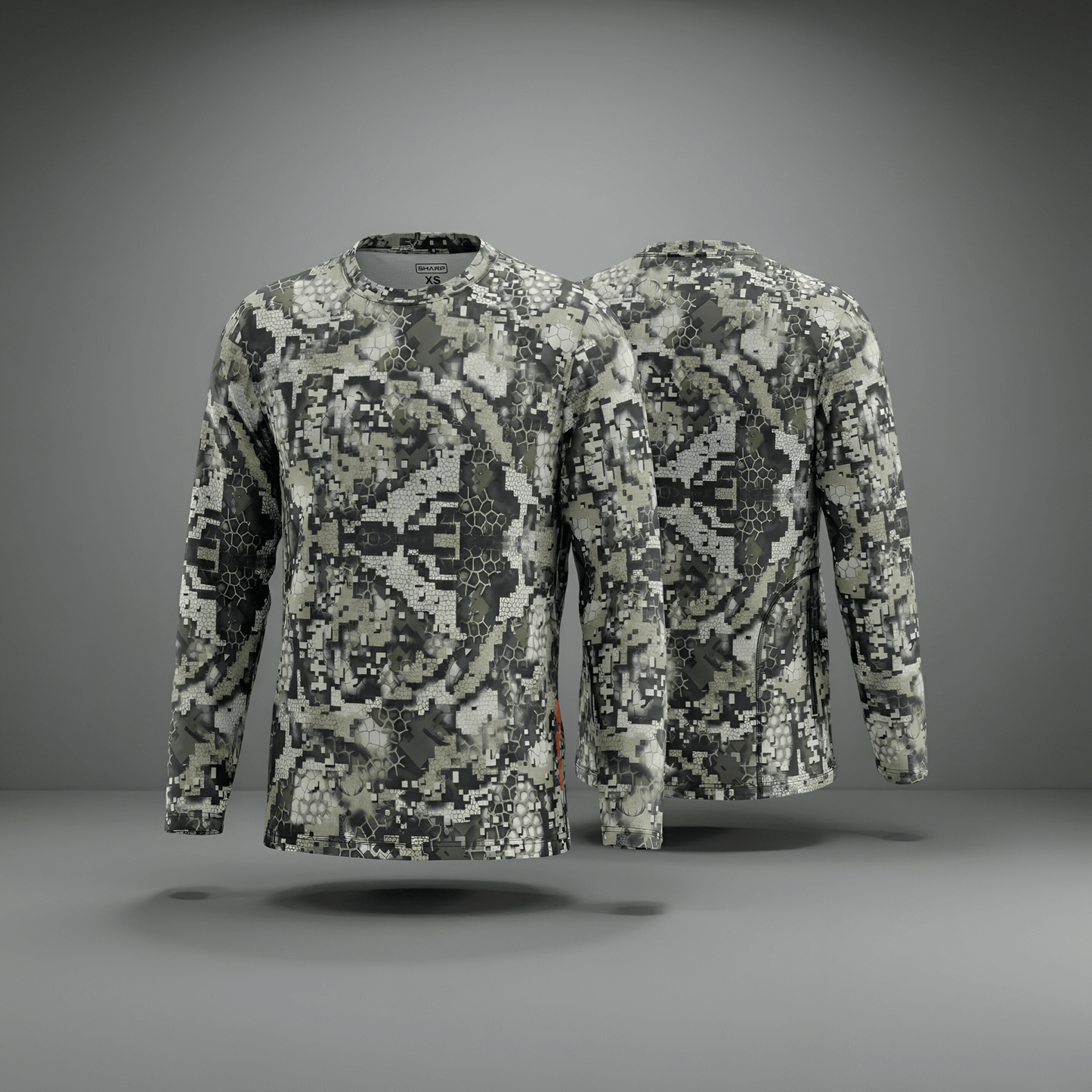 Hunter Camo No Hood Shirt With Zip Pockets