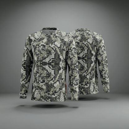 Hunter Camo No Hood Shirt With Zip Pockets