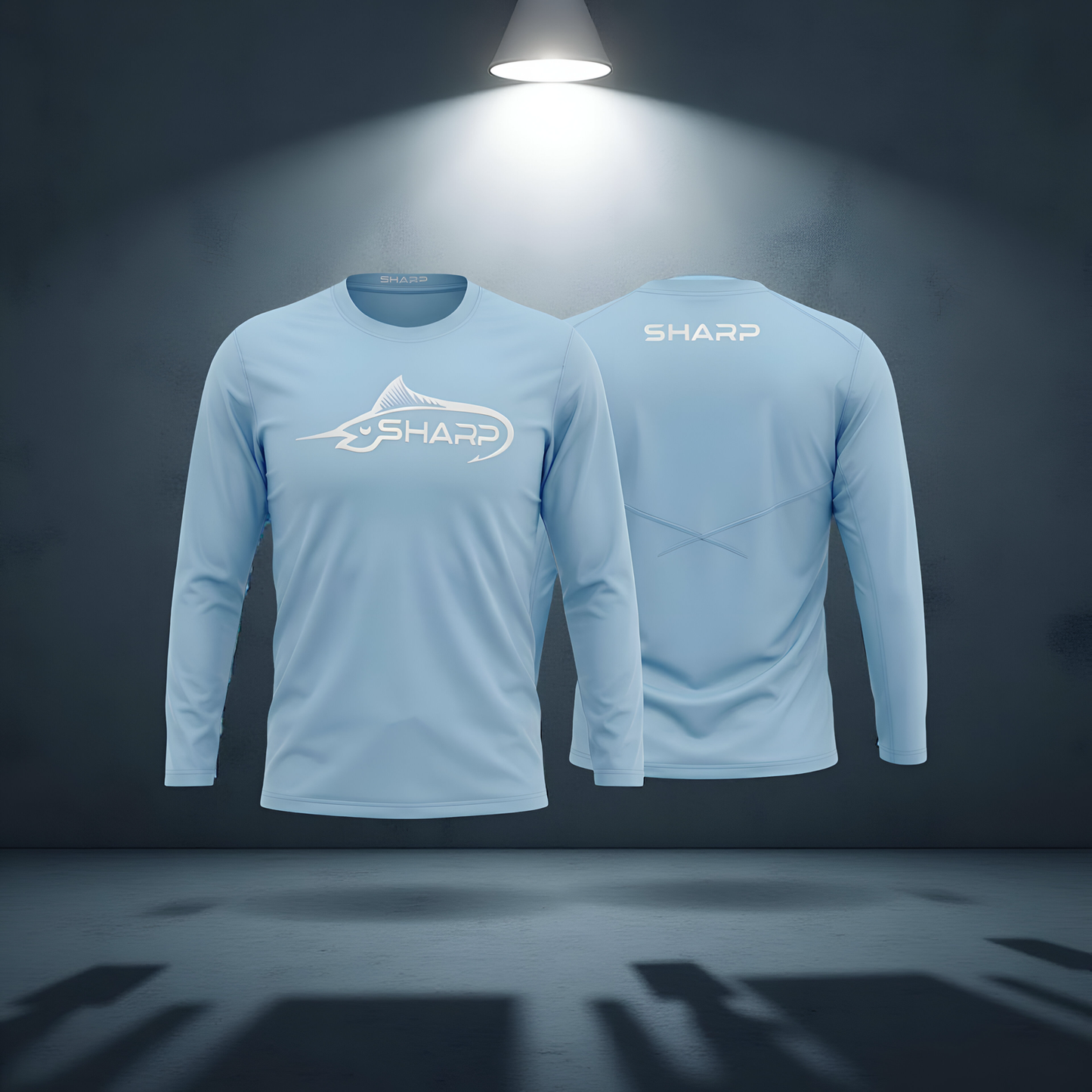 Light Blue No Hood Fishing Shirt