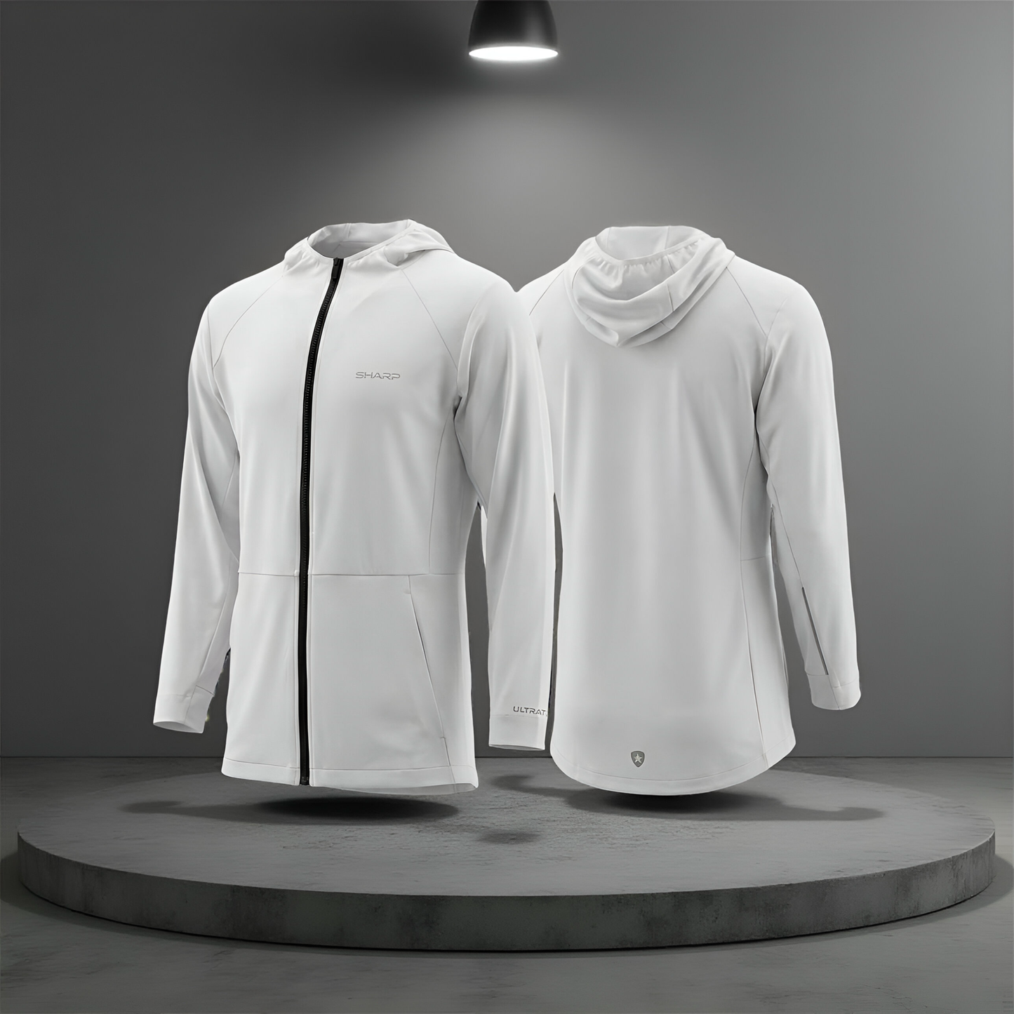 Sharp Ultra Fit Track Jacket - White