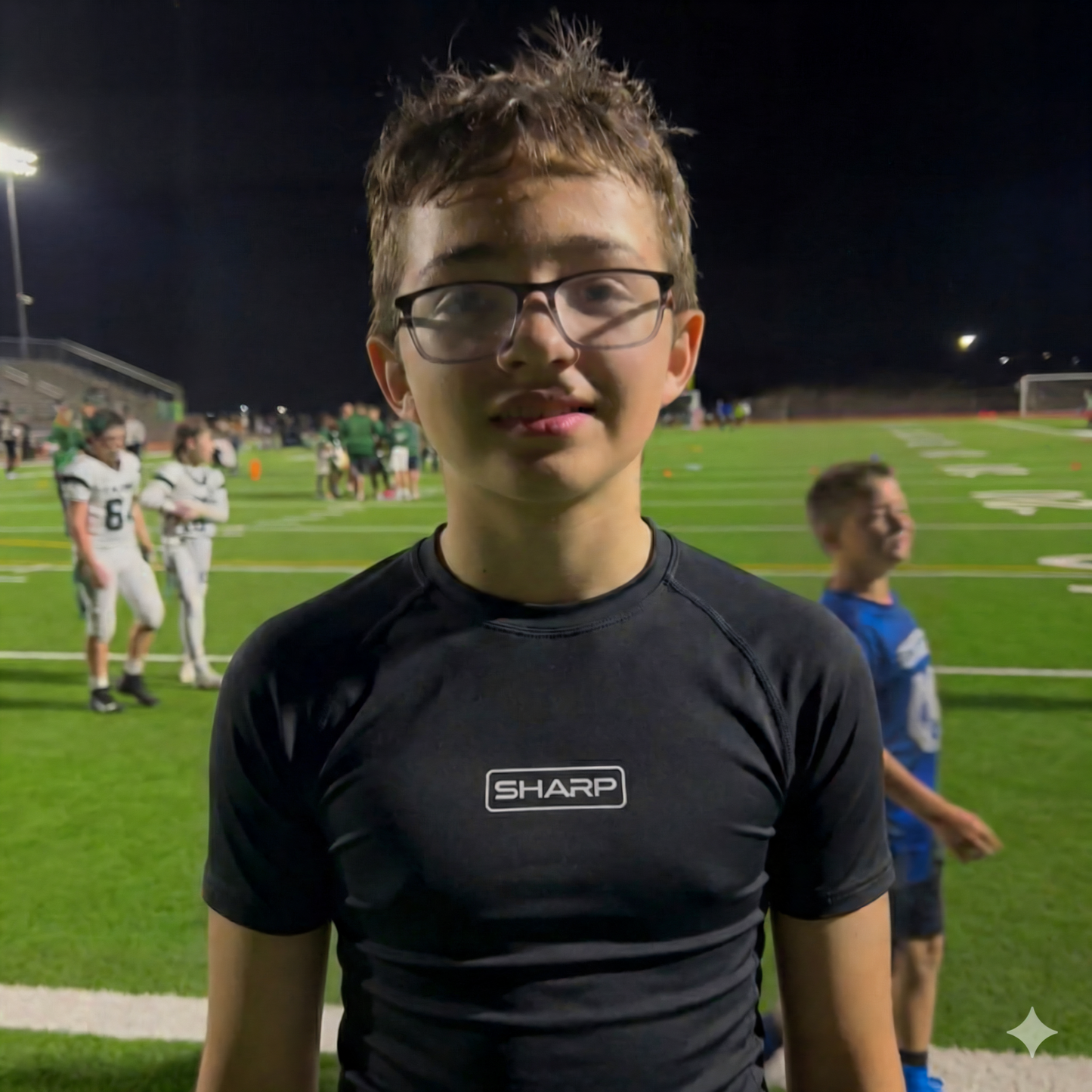 Youth Short Sleeve Compression Shirt - Black