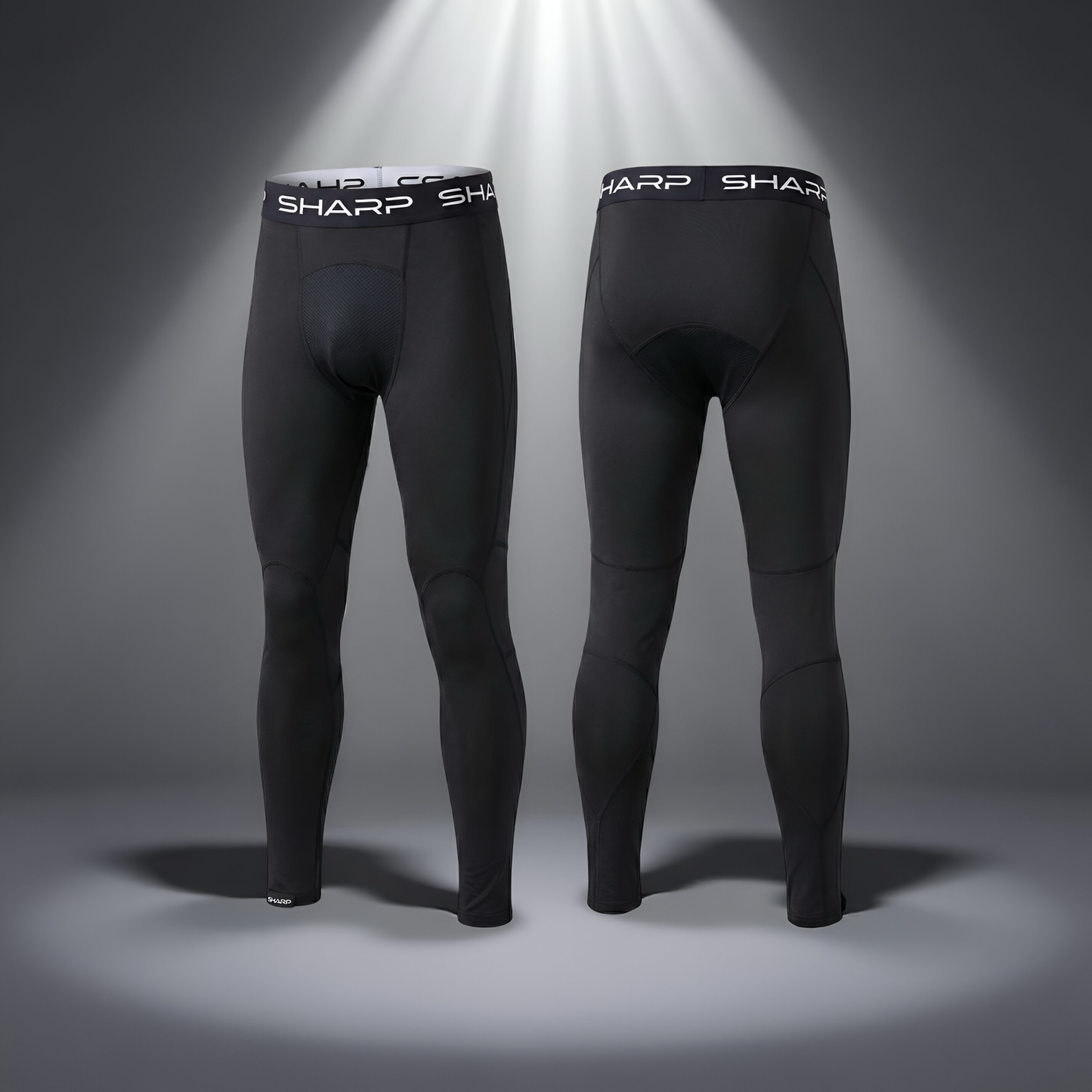 Youth Full Leg Compression Pants - Black