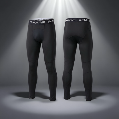 Adult Full Leg Compression Pants - Black