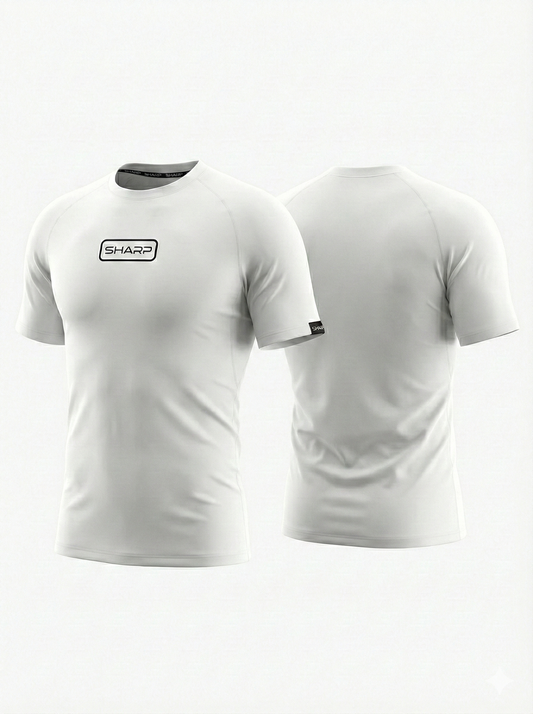 Adult Short Sleeve Compression Shirt - White