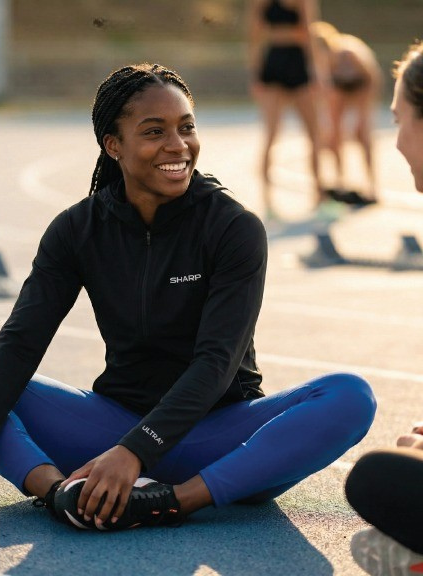Sharp Ultra Fit Track Jacket - Black
