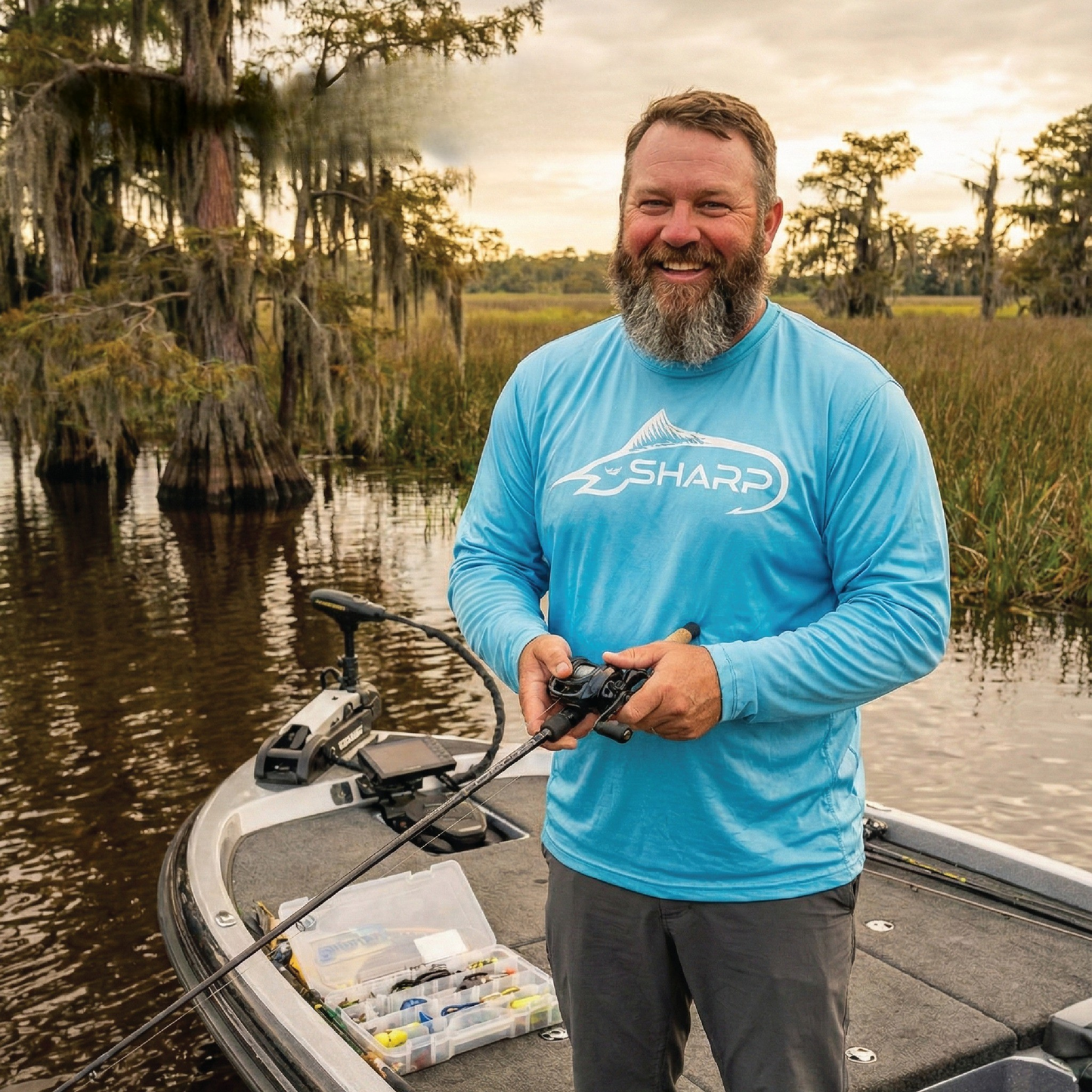 Light Blue No Hood Fishing Shirt