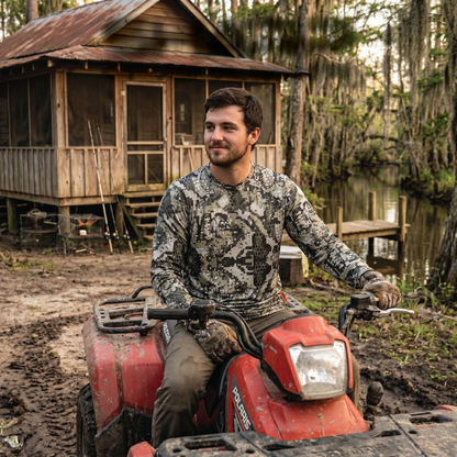 Hunter Camo No Hood Shirt With Zip Pockets